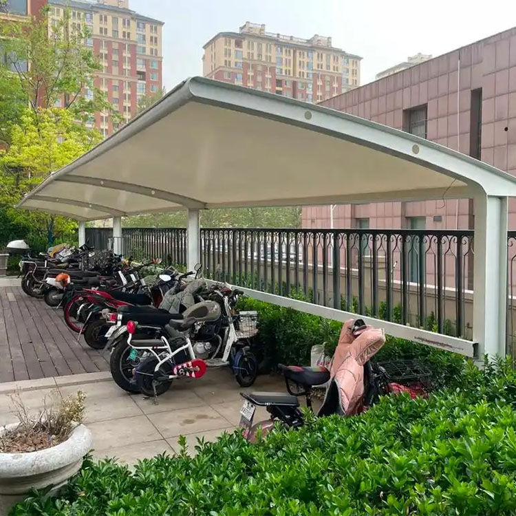 寻乌县膜结构电动车棚